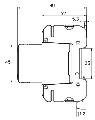 GSP9 C40PV 3P 1500V DC Dimension2.png